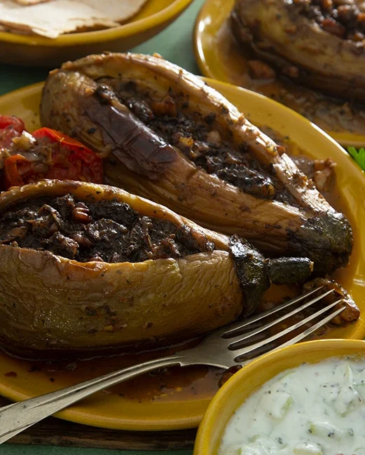 Stuffed eggplant