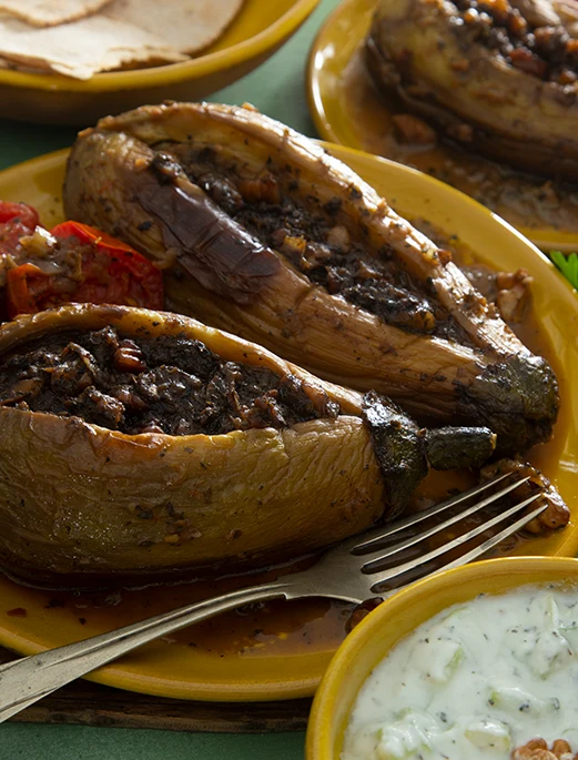 Stuffed eggplant